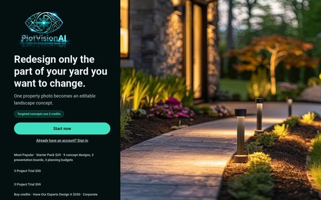 Plot Vision (app) website