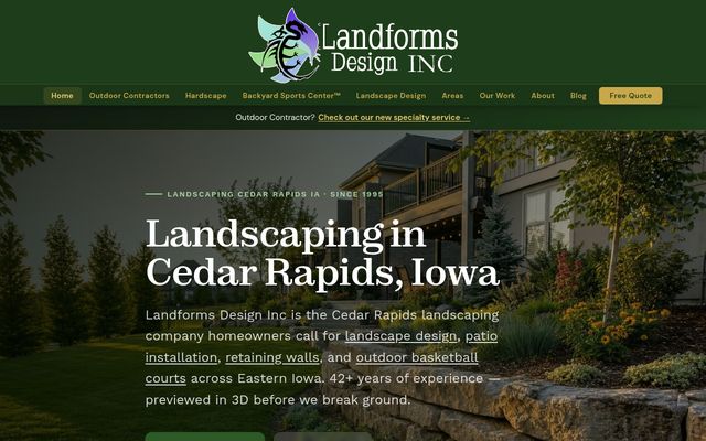 Landforms USA website