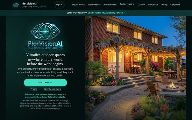 Plot Vision (marketing) website